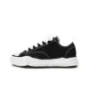 메종 미하라 야스히로 피터슨 OG 솔 캔버스 로우 스니커즈 블랙 A01FW702-BLACK
